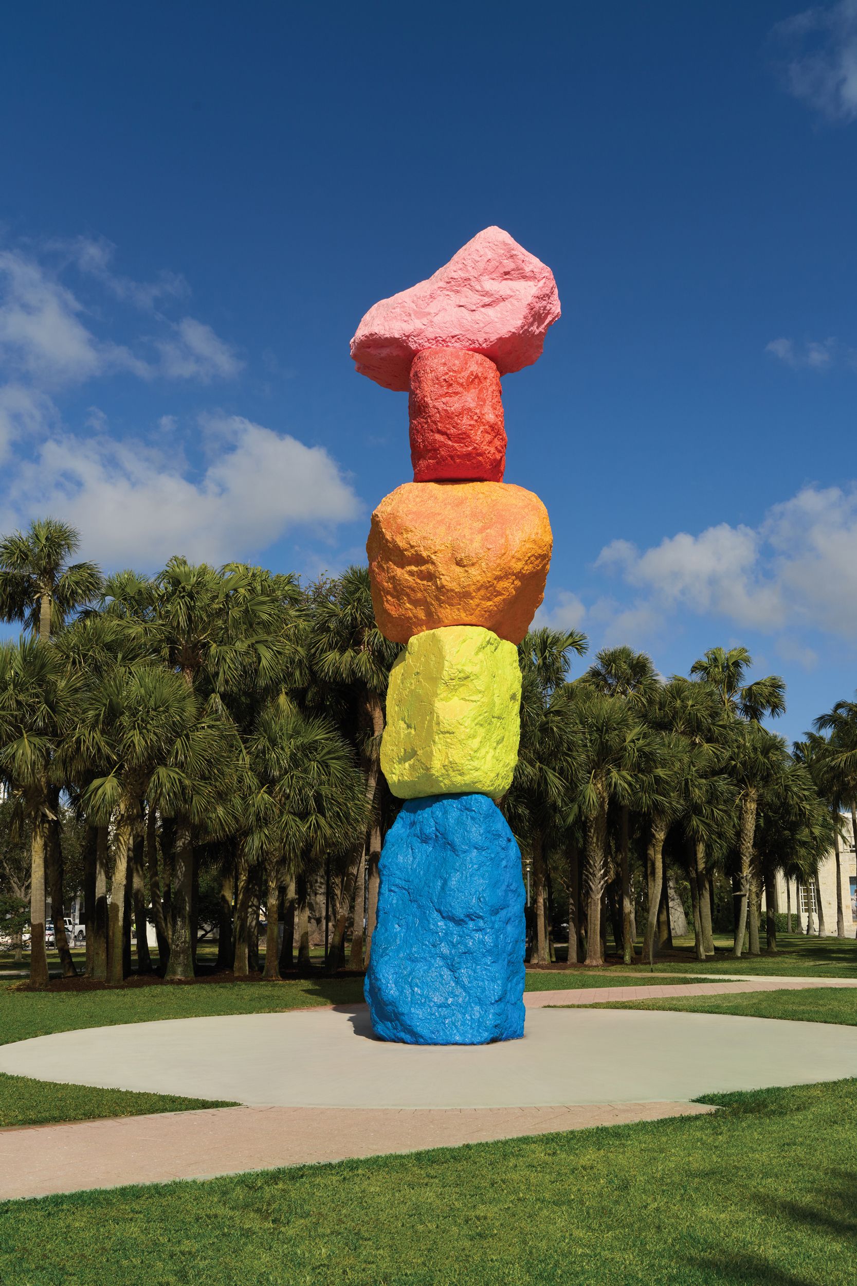 colorful outdoor sculpture
