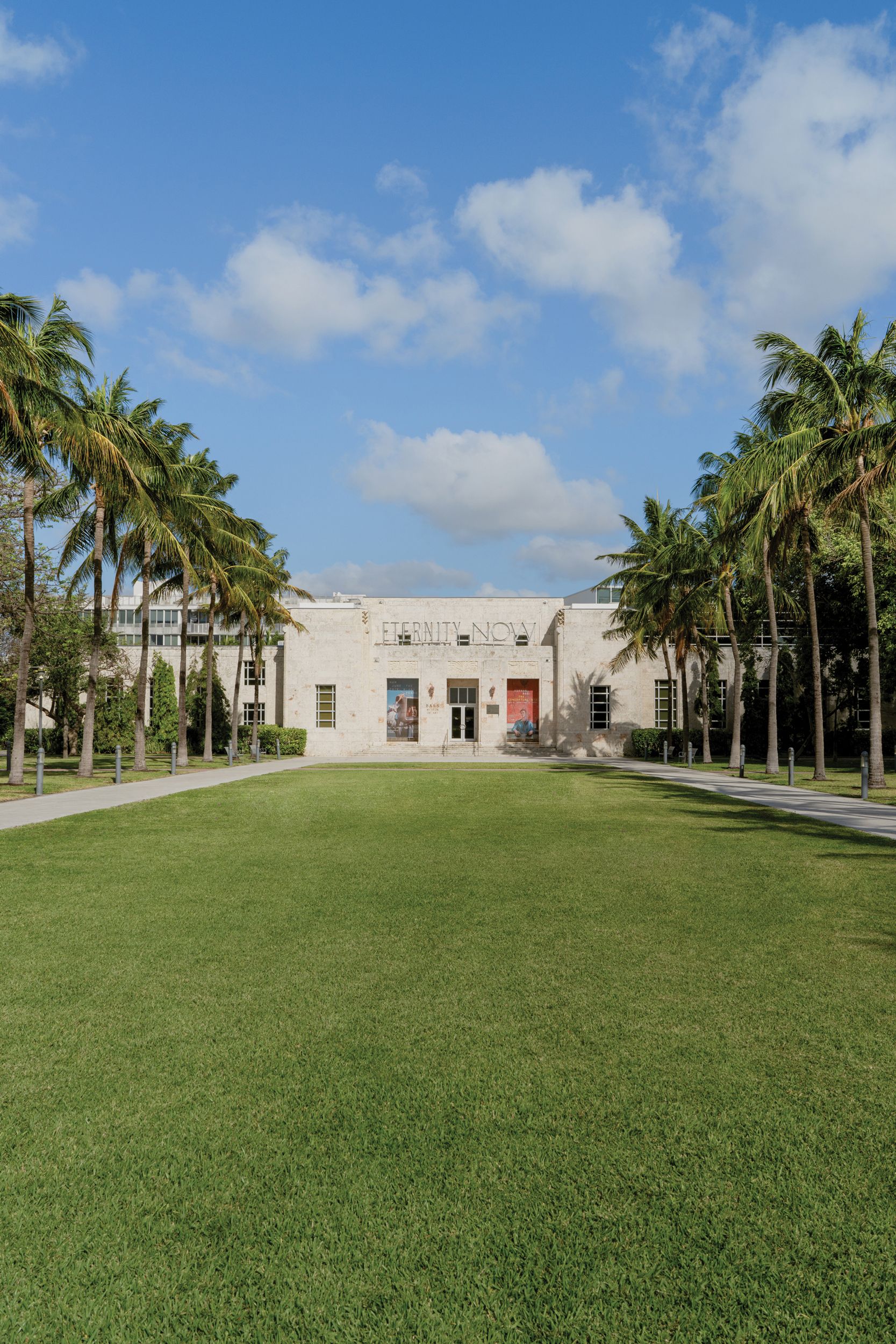 The Bass Museum, in the center of Collins Park