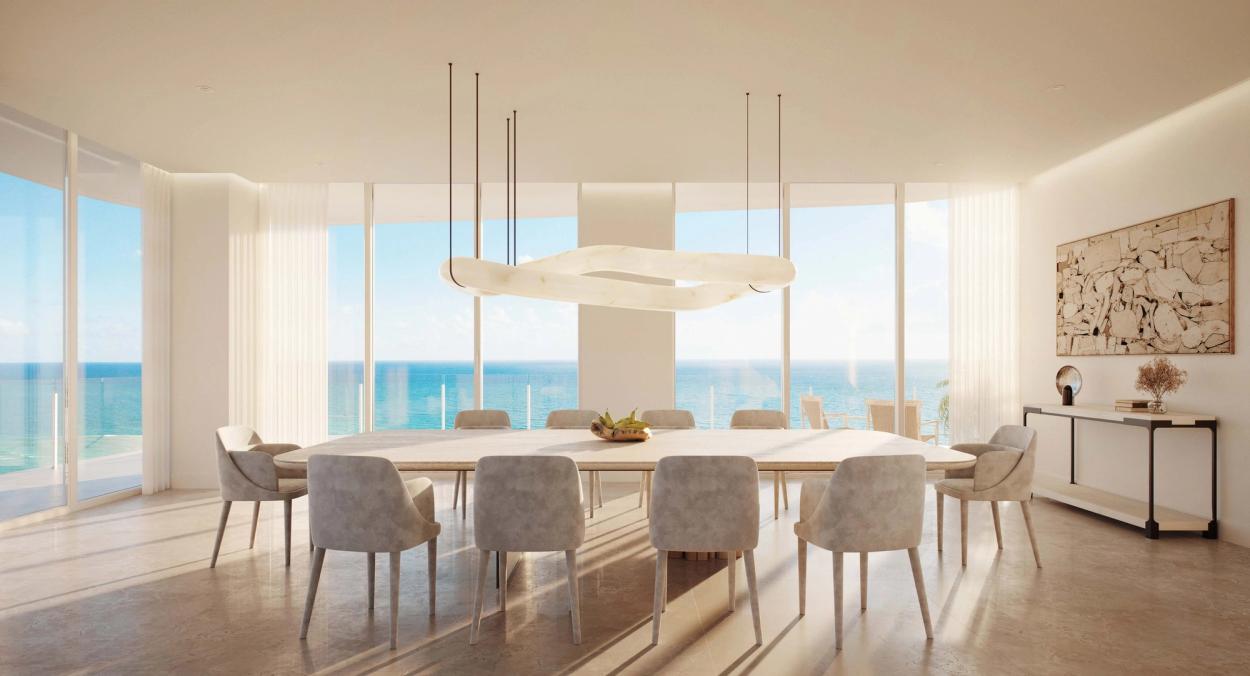 Ten-foot ceilings and floor-to-ceiling windows frame spectacular views and invite abundant natural light.