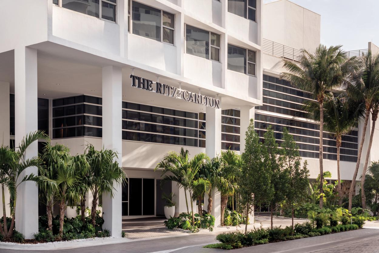 The Ritz-Carlton, South Beach stands at the climax of Miami Beach’s iconic Lincoln Road.