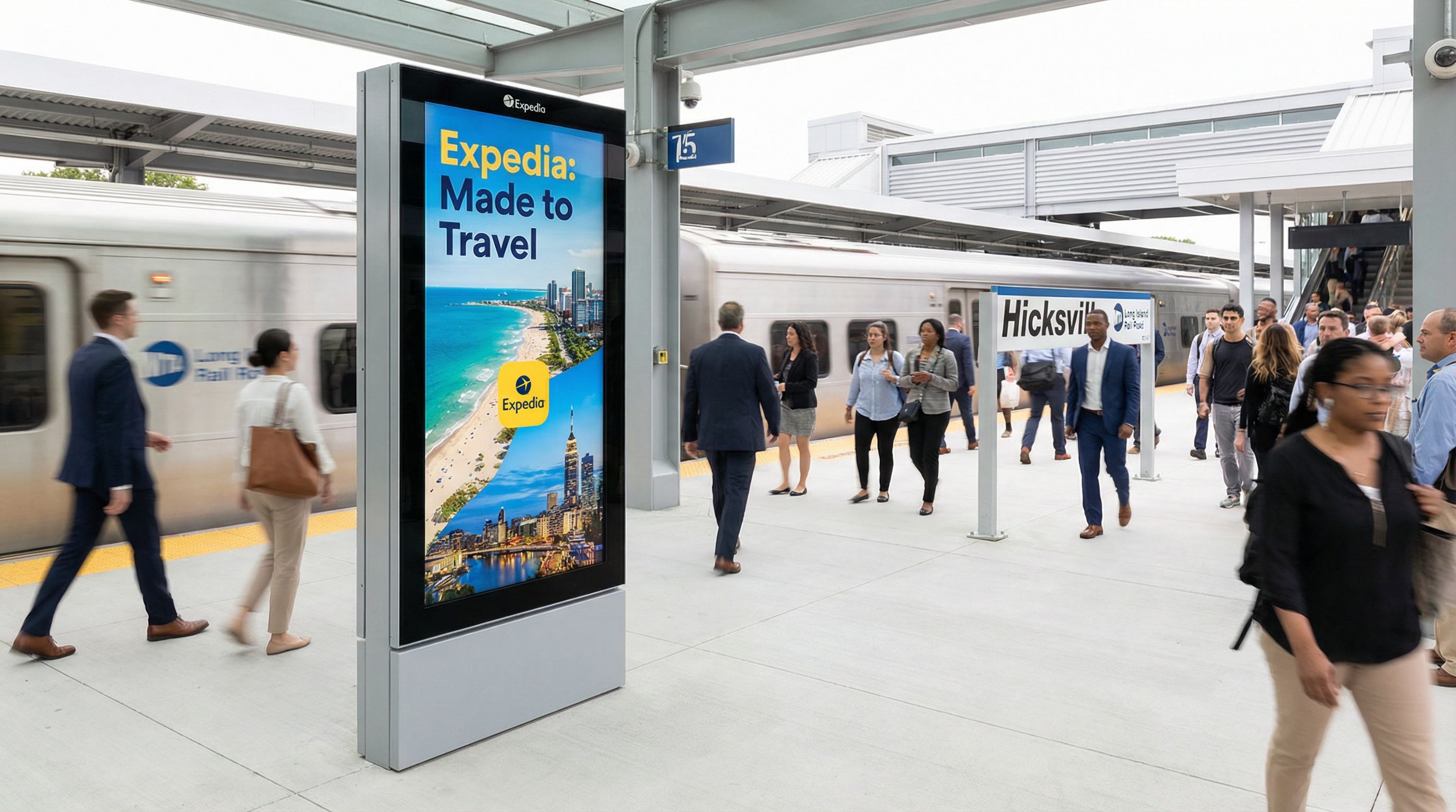 Billboard signage at train Station