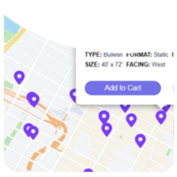 Billboard location map search - Step 1
