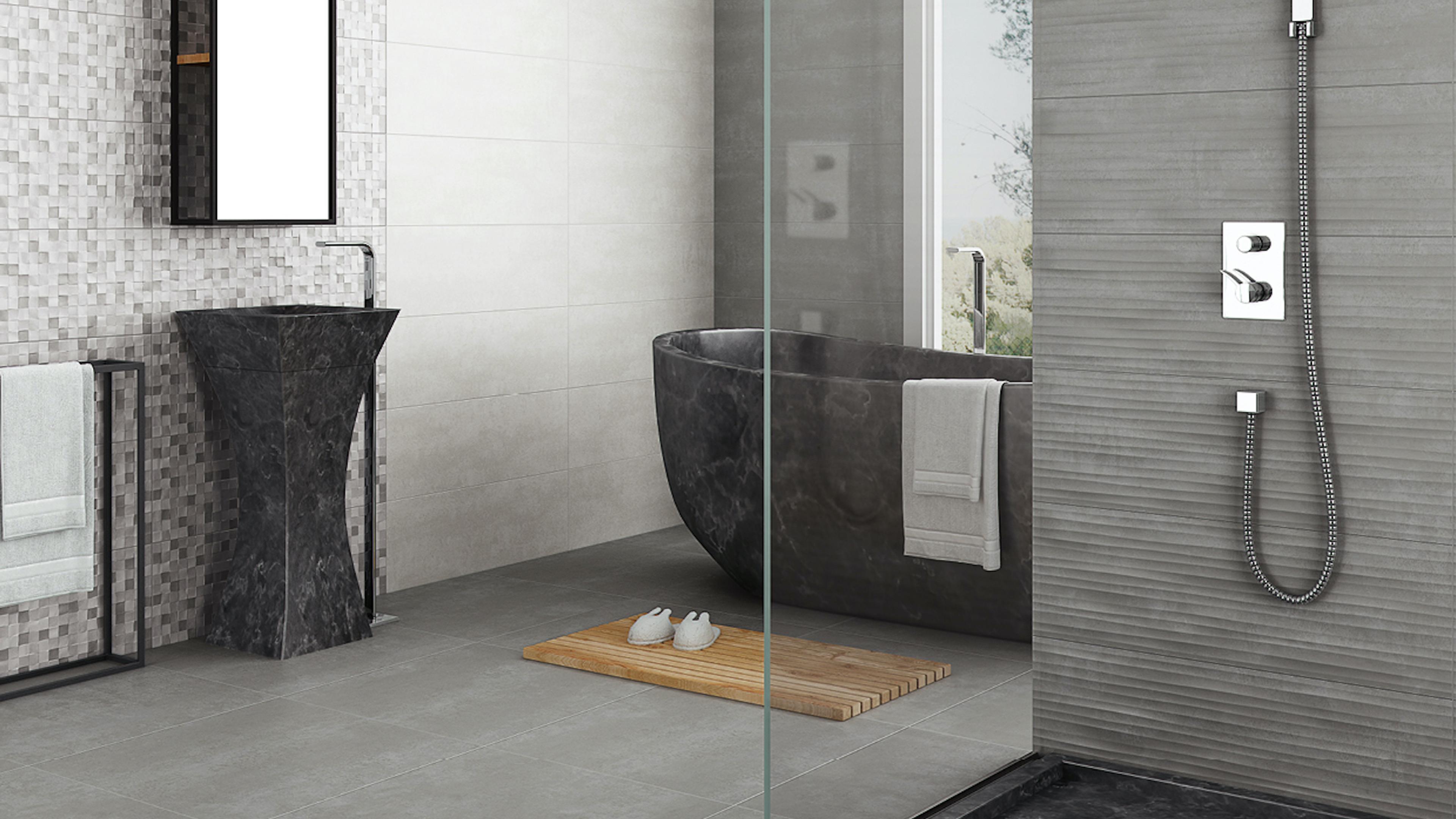 A modern bathroom with a dark stone pedestal sink, freestanding tub, and a shower with grey tiled walls.​​​​‌﻿‍﻿​‍​‍‌‍﻿﻿‌﻿​‍‌‍‍‌‌‍‌﻿‌‍‍‌‌‍﻿‍​‍​‍​﻿‍‍​‍​‍‌﻿​﻿‌‍​‌‌‍﻿‍‌‍‍‌‌﻿‌​‌﻿‍‌​‍﻿‍‌‍‍‌‌‍﻿﻿​‍​‍​‍﻿​​‍​‍‌‍‍​‌﻿​‍‌‍‌‌‌‍‌‍​‍​‍​﻿‍‍​‍​‍‌‍‍​‌﻿‌​‌﻿‌​‌﻿​​‌﻿​﻿​﻿‍‍​‍﻿﻿​‍﻿﻿‌﻿‌﻿‌﻿‌﻿‌﻿‌﻿​‍﻿‍‌‍​﻿‌‍﻿﻿‌‍﻿​‌‍﻿﻿‌﻿​‍‌‍​‌‌‍﻿‌‌‍​‌​‍﻿‍‌﻿​﻿‌‍‌‌​‍﻿﻿‌﻿​﻿‌﻿‌​‌﻿‌‌‌‍‌​‌‍‍‌‌‍﻿﻿​‍﻿﻿‌‍‍‌‌‍﻿‍‌﻿‌​‌‍‌‌‌‍﻿‍‌﻿‌​​‍﻿﻿‌‍‌‌‌‍‌​‌‍‍‌‌﻿‌​​‍﻿﻿‌‍﻿‌‌‍﻿﻿‌‍‌​‌‍‌‌​﻿﻿‌‌﻿​​‌﻿​‍‌‍‌‌‌﻿​﻿‌‍‌‌‌‍﻿‍‌﻿‌​‌‍​‌‌﻿‌​‌‍‍‌‌‍﻿﻿‌‍﻿‍​﻿‍﻿‌‍‍‌‌‍‌​​﻿﻿‌​﻿‌﻿​﻿‌﻿​﻿‌​​﻿‍‌‌‍‌​‌‍‌‌​﻿​​​﻿‌‍​‍﻿‌‌‍​‍​﻿‌‌‌‍‌​​﻿‍​​‍﻿‌​﻿‌​​﻿​​​﻿‌‌‌‍‌‍​‍﻿‌​﻿‍‌‌‍​‍​﻿‌‍​﻿‌‌​‍﻿‌​﻿‌‌​﻿‍​‌‍​‌‌‍​‌​﻿‌‍​﻿​‍​﻿​‌​﻿‌﻿​﻿‍‌​﻿​​​﻿‌‌​﻿‌‌​﻿‍﻿‌﻿‌​‌﻿‍‌‌﻿​​‌‍‌‌​﻿﻿‌‌‍​﻿‌‍﻿﻿‌‍﻿‍‌﻿‌​‌‍‌‌‌‍﻿‍‌﻿‌​‌‌​​‌‍​‌‌‍‌﻿‌‍‌‌​﻿‍﻿‌﻿​​‌‍​‌‌﻿‌​‌‍‍​​﻿﻿‌‌‍​﻿‌‍﻿﻿‌‍﻿‍‌﻿‌​‌‍‌‌‌‍﻿‍‌﻿‌​‌​​‍‌‍﻿​‌‍﻿﻿‌‍​﻿‌‍‍﻿‌﻿​﻿​‍‌‌​﻿‌‌‌​​‍‌‌﻿﻿‌‍‍﻿‌‍‌‌‌﻿‍‌​‍‌‌​﻿​﻿‌​‌​​‍‌‌​﻿​﻿‌​‌​​‍‌‌​﻿​‍​﻿​‍​﻿‍​​﻿​‌​﻿‌﻿​﻿​‍​﻿‌‌​﻿​‌‌‍‌‌‌‍​﻿​﻿​​​﻿‍​‌‍​‌‌‍‌‍​‍‌‌​﻿​‍​﻿​‍​‍‌‌​﻿‌‌‌​‌​​‍﻿‍‌‍‍‌‌﻿‌​‌‍‌‌‌‍﻿‌‌﻿​﻿​‍‌‌​﻿‌‌‌​​‍‌‌﻿﻿‌‍‍﻿‌‍‌‌‌﻿‍‌​‍‌‌​﻿​﻿‌​‌​​‍‌‌​﻿​﻿‌​‌​​‍‌‌​﻿​‍​﻿​‍‌‍‌‍​﻿‌​‌‍​﻿​﻿​‌​﻿‌﻿​﻿‍‌​﻿‍‌​﻿‌﻿​﻿‌‍‌‍​‍​﻿‌​​﻿‌‍​‍‌‌​﻿​‍​﻿​‍​‍‌‌​﻿‌‌‌​‌​​‍﻿‍‌‍﻿‌‌‍‌‌‌‍‌​‌‍‍‌‌‍​‌​‍﻿‍‌‍‍‌‌‍﻿‌‌‍​‌‌‍‌﻿‌‍‌‌​‍﻿‍‌‍​‌‌‍﻿​‌﻿‌​‌‌‌​‌‍‌‌‌﻿‍​‌﻿‌​​﻿﻿﻿‌‍​‍‌‍​‌‌﻿​﻿‌‍‌‌‌‌‌‌‌﻿​‍‌‍﻿​​﻿﻿‌‌‍‍​‌﻿‌​‌﻿‌​‌﻿​​‌﻿​﻿​‍‌‌​﻿​﻿‌​​‌​‍‌‌​﻿​‍‌​‌‍​‍‌‌​﻿​‍‌​‌‍‌﻿‌﻿‌﻿‌﻿‌﻿‌﻿​‍﻿‍‌‍​﻿‌‍﻿﻿‌‍﻿​‌‍﻿﻿‌﻿​‍‌‍​‌‌‍﻿‌‌‍​‌​‍﻿‍‌﻿​﻿‌‍‌‌​‍‌‌​﻿​‍‌​‌‍‌﻿​﻿‌﻿‌​‌﻿‌‌‌‍‌​‌‍‍‌‌‍﻿﻿​‍‌‍‌‍‍‌‌‍‌​​﻿﻿‌​﻿‌﻿​﻿‌﻿​﻿‌​​﻿‍‌‌‍‌​‌‍‌‌​﻿​​​﻿‌‍​‍﻿‌‌‍​‍​﻿‌‌‌‍‌​​﻿‍​​‍﻿‌​﻿‌​​﻿​​​﻿‌‌‌‍‌‍​‍﻿‌​﻿‍‌‌‍​‍​﻿‌‍​﻿‌‌​‍﻿‌​﻿‌‌​﻿‍​‌‍​‌‌‍​‌​﻿‌‍​﻿​‍​﻿​‌​﻿‌﻿​﻿‍‌​﻿​​​﻿‌‌​﻿‌‌​‍‌‍‌﻿‌​‌﻿‍‌‌﻿​​‌‍‌‌​﻿﻿‌‌‍​﻿‌‍﻿﻿‌‍﻿‍‌﻿‌​‌‍‌‌‌‍﻿‍‌﻿‌​‌‌​​‌‍​‌‌‍‌﻿‌‍‌‌​‍‌‍‌﻿​​‌‍​‌‌﻿‌​‌‍‍​​﻿﻿‌‌‍​﻿‌‍﻿﻿‌‍﻿‍‌﻿‌​‌‍‌‌‌‍﻿‍‌﻿‌​‌​​‍‌‍﻿​‌‍﻿﻿‌‍​﻿‌‍‍﻿‌﻿​﻿​‍‌‌​﻿‌‌‌​​‍‌‌﻿﻿‌‍‍﻿‌‍‌‌‌﻿‍‌​‍‌‌​﻿​﻿‌​‌​​‍‌‌​﻿​﻿‌​‌​​‍‌‌​﻿​‍​﻿​‍​﻿‍​​﻿​‌​﻿‌﻿​﻿​‍​﻿‌‌​﻿​‌‌‍‌‌‌‍​﻿​﻿​​​﻿‍​‌‍​‌‌‍‌‍​‍‌‌​﻿​‍​﻿​‍​‍‌‌​﻿‌‌‌​‌​​‍﻿‍‌‍‍‌‌﻿‌​‌‍‌‌‌‍﻿‌‌﻿​﻿​‍‌‌​﻿‌‌‌​​‍‌‌﻿﻿‌‍‍﻿‌‍‌‌‌﻿‍‌​‍‌‌​﻿​﻿‌​‌​​‍‌‌​﻿​﻿‌​‌​​‍‌‌​﻿​‍​﻿​‍‌‍‌‍​﻿‌​‌‍​﻿​﻿​‌​﻿‌﻿​﻿‍‌​﻿‍‌​﻿‌﻿​﻿‌‍‌‍​‍​﻿‌​​﻿‌‍​‍‌‌​﻿​‍​﻿​‍​‍‌‌​﻿‌‌‌​‌​​‍﻿‍‌‍﻿‌‌‍‌‌‌‍‌​‌‍‍‌‌‍​‌​‍﻿‍‌‍‍‌‌‍﻿‌‌‍​‌‌‍‌﻿‌‍‌‌​‍﻿‍‌‍​‌‌‍﻿​‌﻿‌​‌‌‌​‌‍‌‌‌﻿‍​‌﻿‌​​‍‌‍‌﻿​​‌‍‌‌‌﻿​‍‌﻿​﻿‌﻿​​‌‍‌‌‌‍​﻿‌﻿‌​‌‍‍‌‌﻿‌‍‌‍‌‌​﻿﻿‌‌﻿​​‌﻿‌‌‌‍​‍‌‍﻿​‌‍‍‌‌﻿​﻿‌‍‍​‌‍‌‌‌‍‌​​‍​‍‌﻿﻿‌