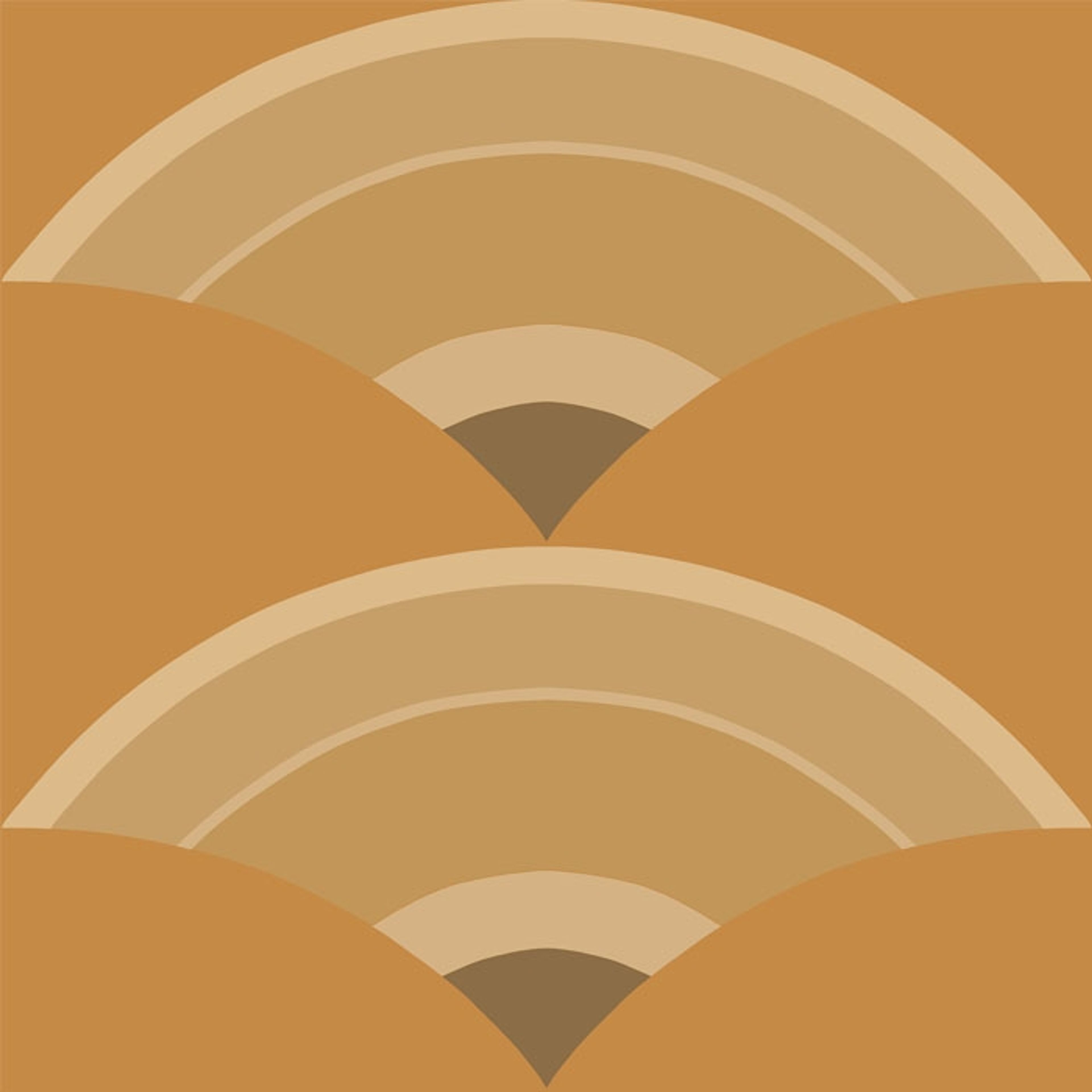 Design no 2 Gul/Guld tapet med grafiskt, retro mönster i gul. Från kollektionen Limited Edition 2023. Nonwoven-material med rak passning.