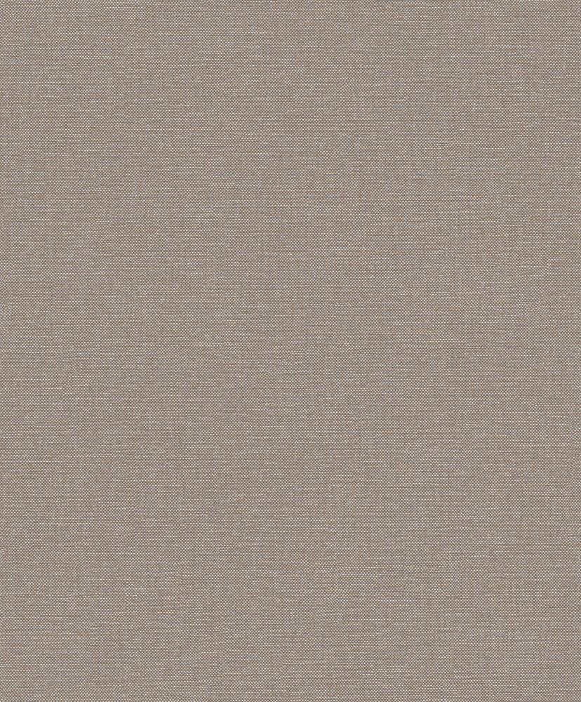 Textil ljusgråbrun, tapet tapet enfärgad i brun. Från kollektionen Linum 2. Nonwoven-material.