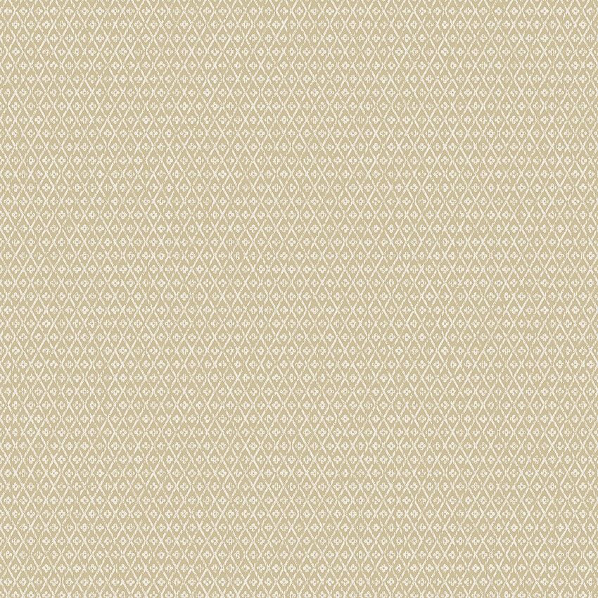 Willowherb tapet med trellis mönster i gul. Från kollektionen Woodland. Nonwoven-material med rak passning.