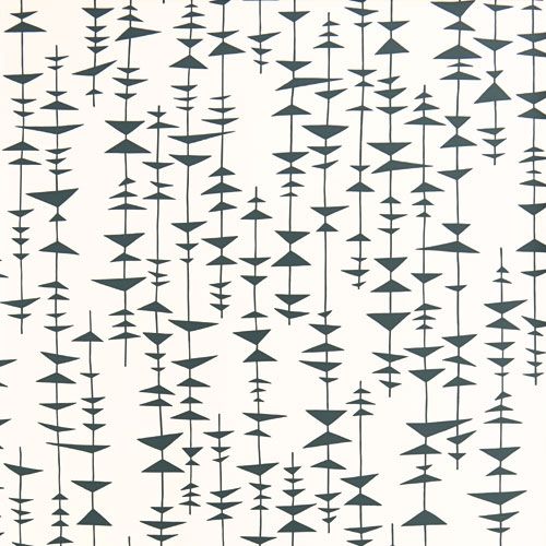 Ditto tapet med grafiskt, retro mönster i vit. Från kollektionen signature. Nonwoven-material med rak passning.