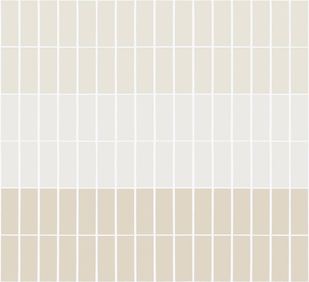 Tilliskivi tapet med rutigt mönster i beige. Från kollektionen Marimekko 6. Nonwoven-material med rak passning.