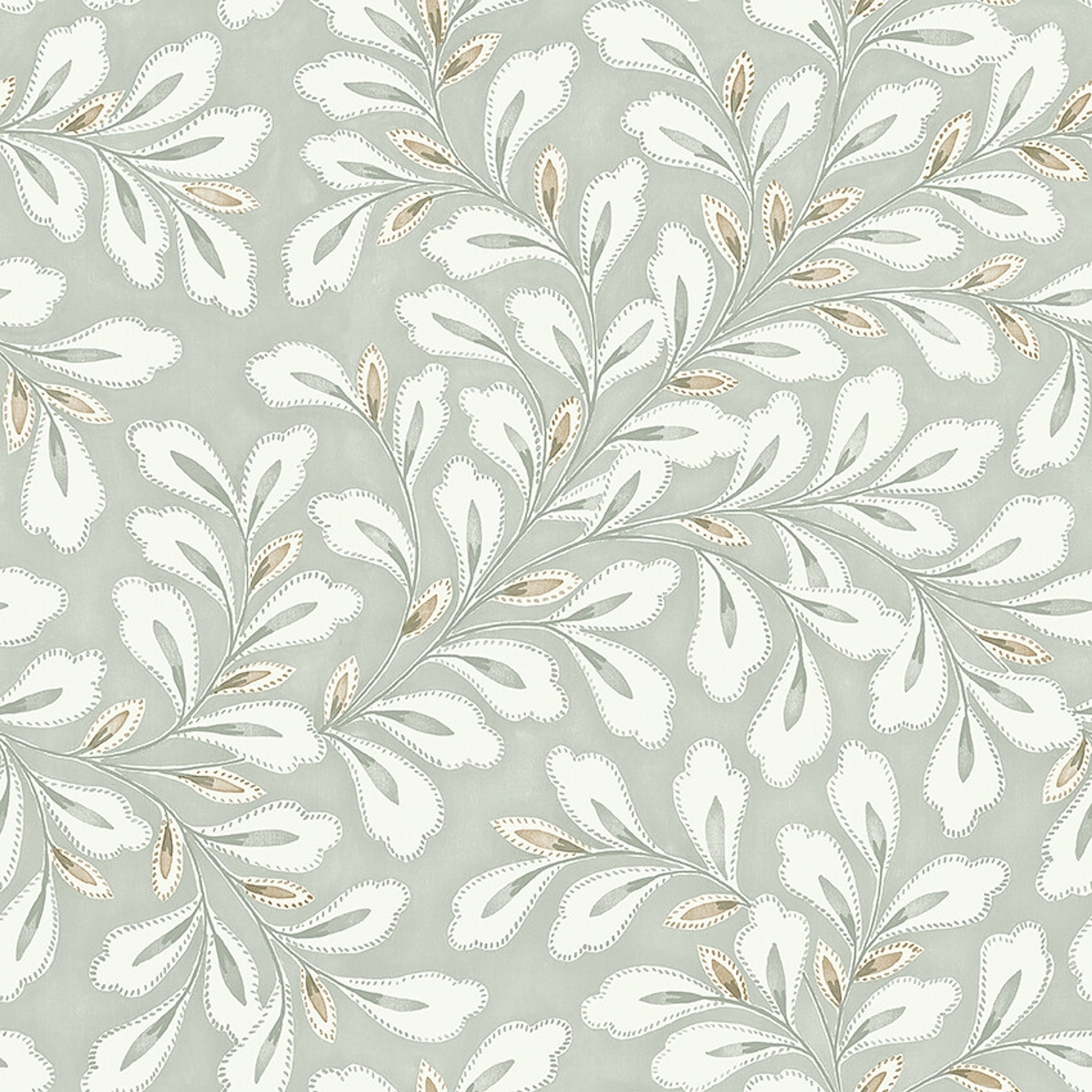 Liv tapet med botaniskt mönster i grön. Från kollektionen melodi. Nonwoven-material med rak passning. Country-stil. Passar i vardagsrum, matsal och arbetsrum.