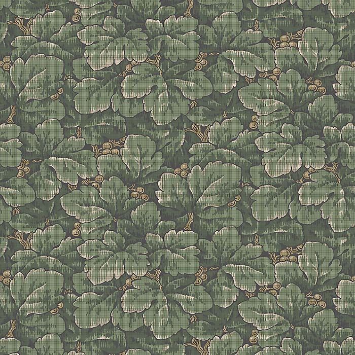 Waldemar, grön tapet från Boråstapeter med blommigt mönster i grön. Från kollektionen anno. Nonwoven-material med rak passning. Country-stil. Passar i sovrum och matsal.