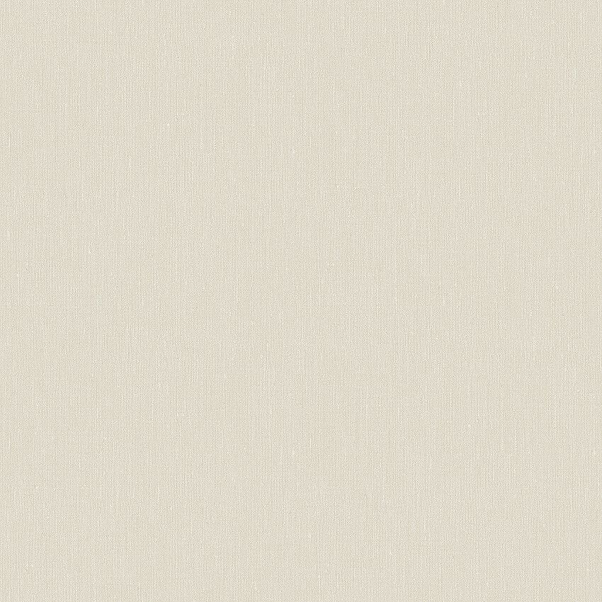 Vanilla Linen tapet med enfargat, textilimitation mönster i beige. Från kollektionen Linen. Nonwoven-material. Passar i vardagsrum och matsal.