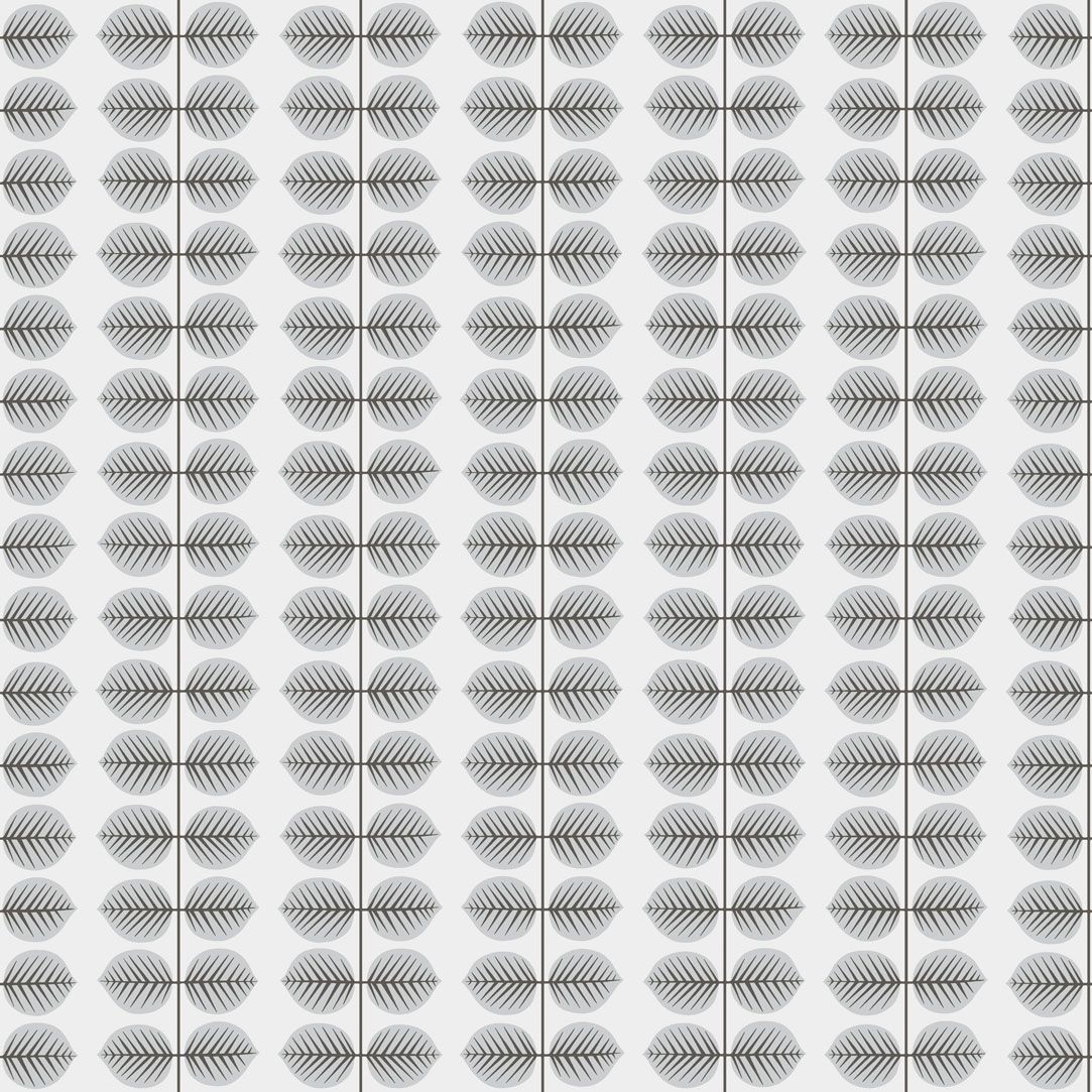 Berså, grå tapet från Boråstapeter med grafiskt, retro mönster i vit och grå. Från kollektionen Scandinavian Designers II. Nonwoven-material med rak passning. Vintage-stil.