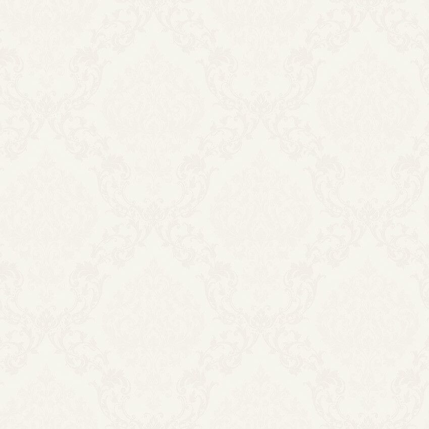 Borosan 21 8619 tapet med trellis mönster i vit. Från kollektionen Borosan 21. Papper-material med rak passning.