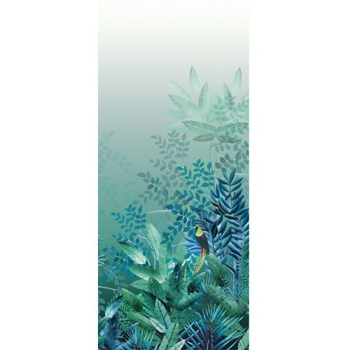 Tribute Jungle tapet tapet från Midbec med botaniskt mönster i grön. Från kollektionen Tribute. Nonwoven-material. Passar i vardagsrum, matsal och hall.