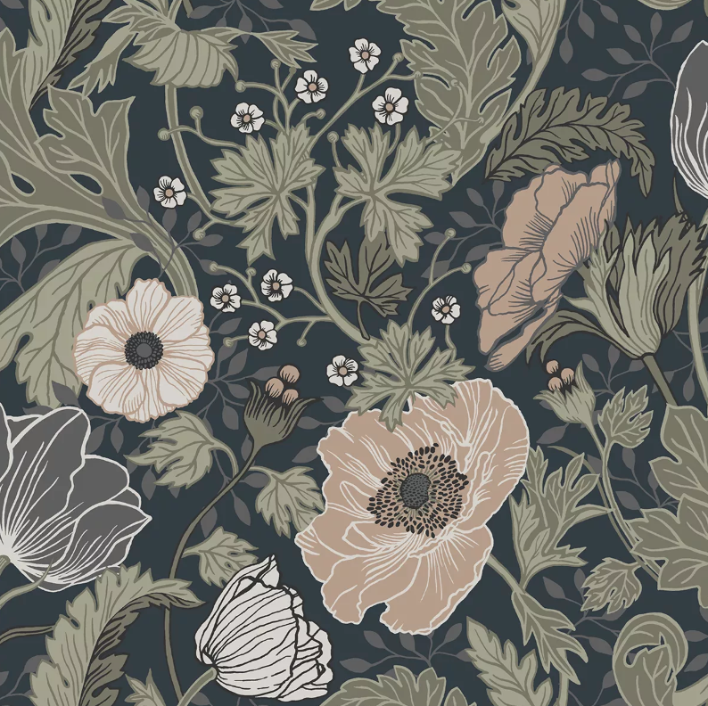 anemone tapet från midbec tapeter