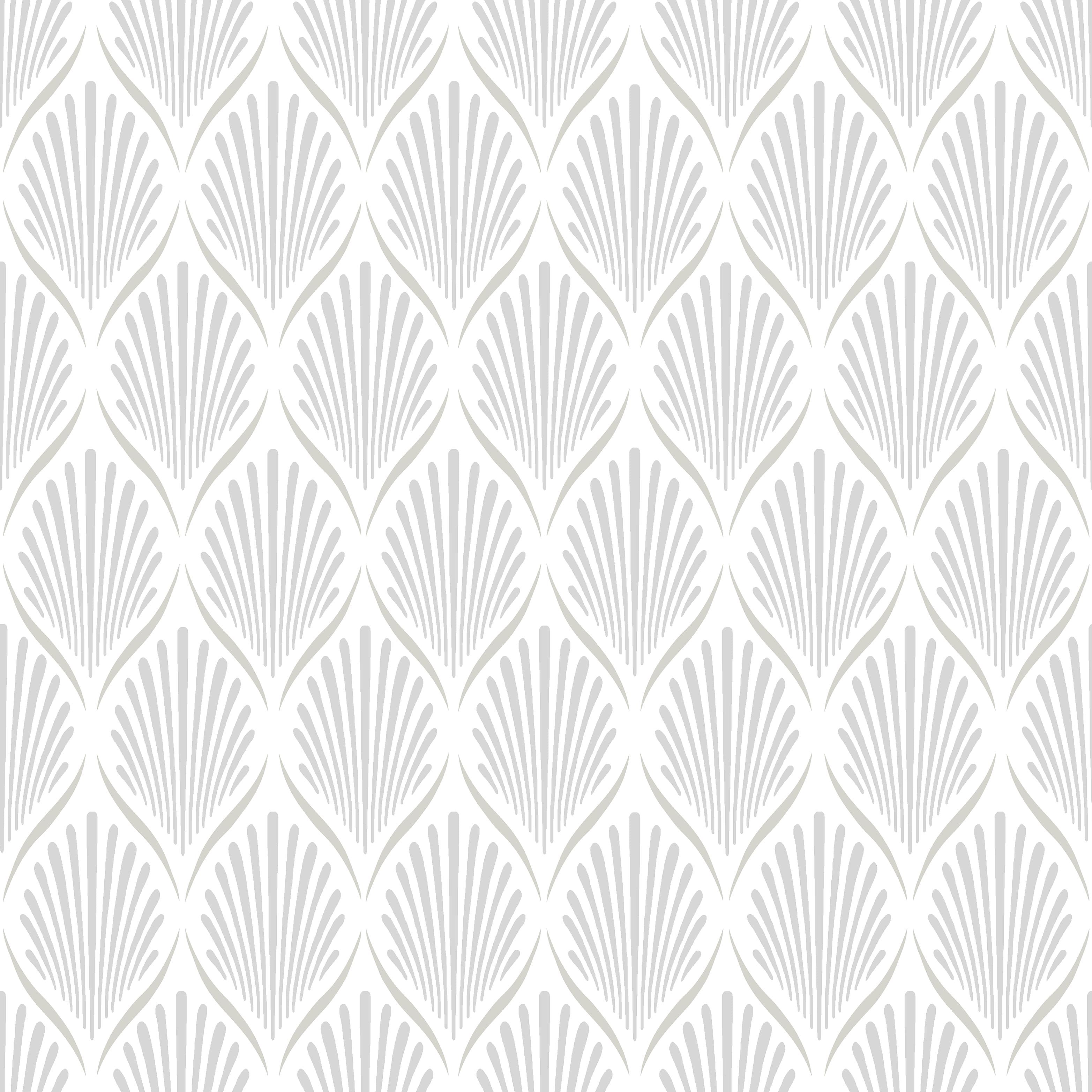 Lilly, vit tapet med randigt mönster i vit. Från kollektionen Blommor & Blad. Nonwoven-material med rak passning.