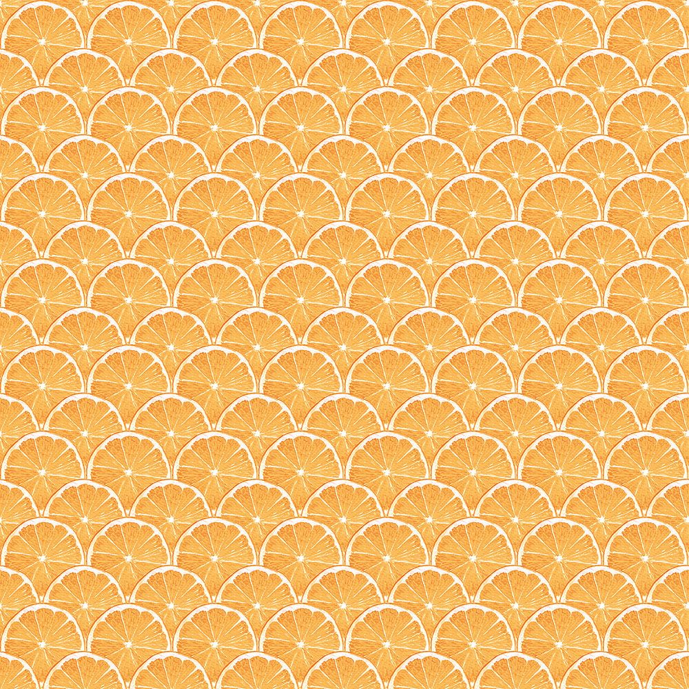 Lemon Scallop tapet i orange. Från kollektionen Just Kitchens. Nonwoven-material med rak passning.