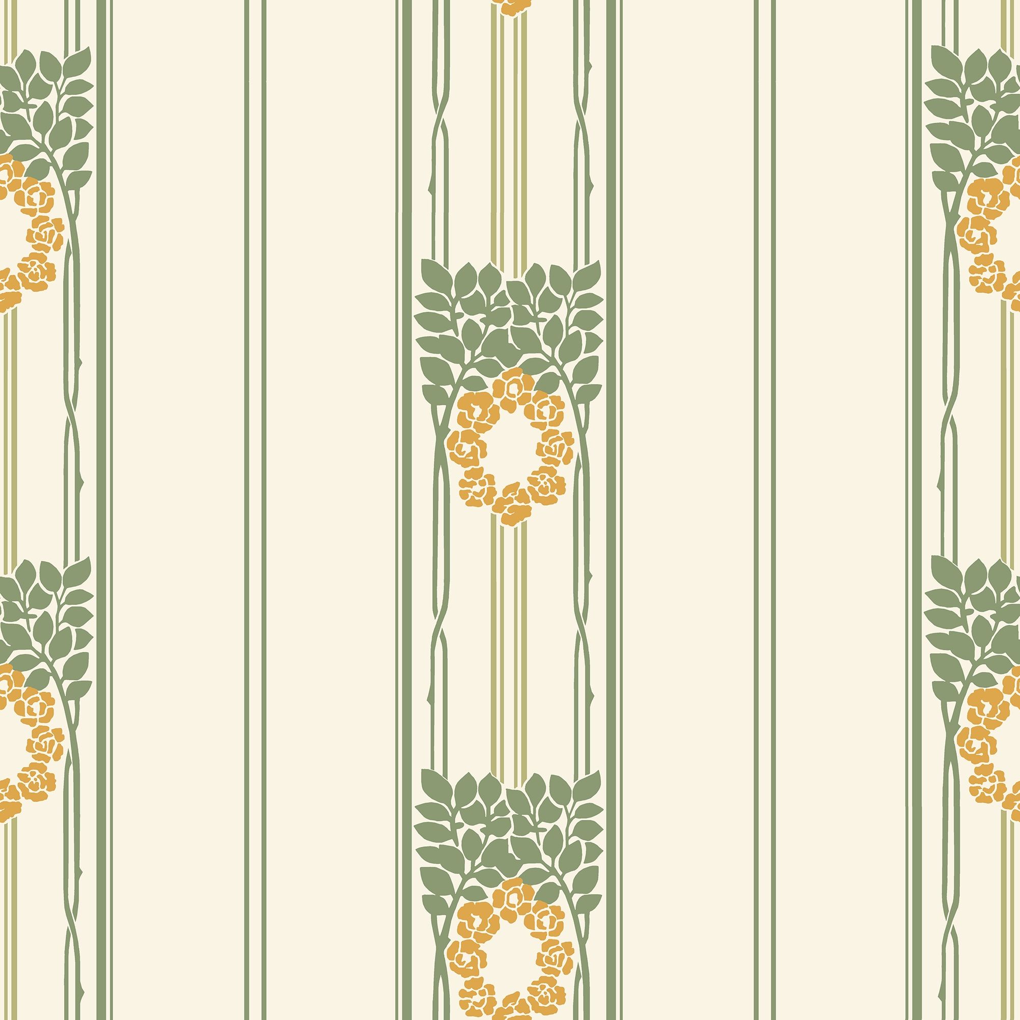 Ramsjö, Vit tapet från duro med randigt mönster i vit. Från kollektionen Gammalsvenska QuickUp. Nonwoven-material med rak passning.