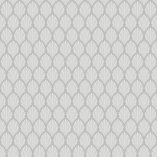 Elsa, Grå tapet från duro med geometriskt mönster i grå. Från kollektionen Spira. Nonwoven-material med rak passning. Vintage-stil.