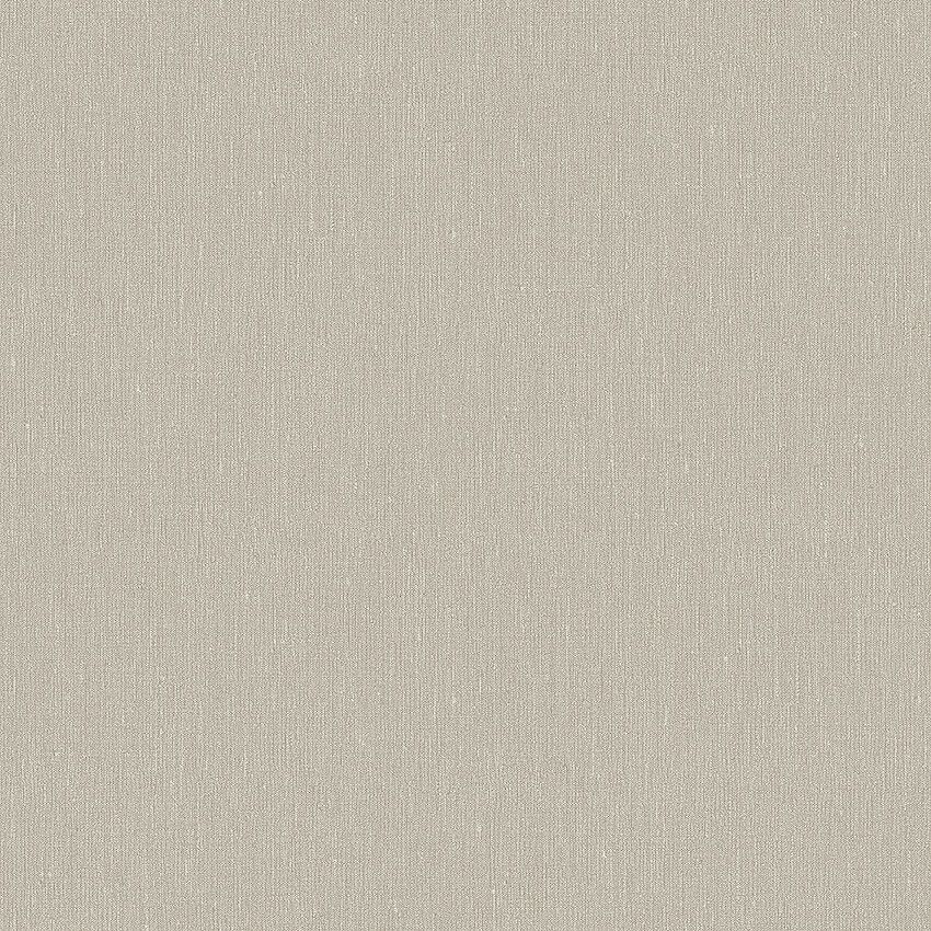 Linen Fiber tapet med enfargat, textilimitation mönster i beige. Från kollektionen Linen. Nonwoven-material. Passar i vardagsrum och matsal.