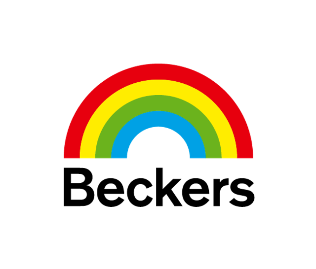 Beckers logo färg paint colorama