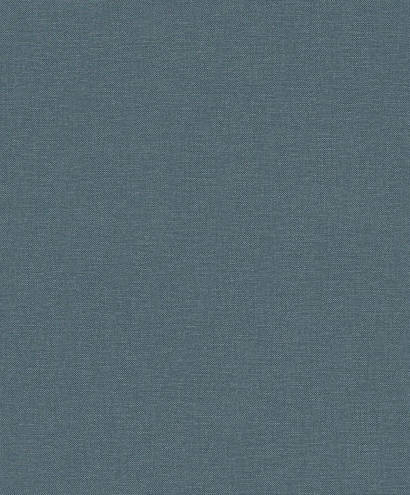 Textil blå, tapet tapet enfärgad i blå. Från kollektionen Linum 2. Nonwoven-material.