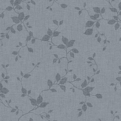 Siri, mörkgrå tapet tapet med botaniskt mönster i grå. Från kollektionen Hav & Land. Nonwoven-material med förskjuten passning.