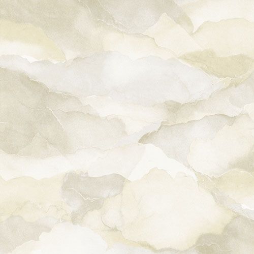 Cloud linen tapet med botaniskt mönster i beige. Från kollektionen lotus. Nonwoven-material med förskjuten passning. Vintage-stil.
