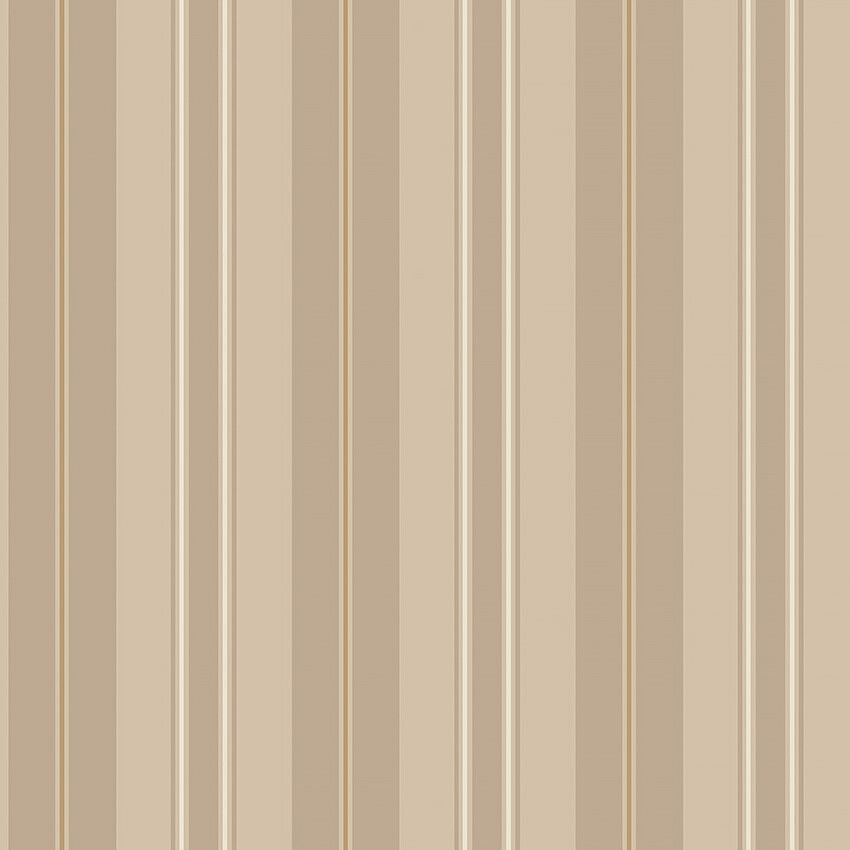 Gustaf tapet med randigt mönster i brun och beige. Från kollektionen timeless traditions. Nonwoven-material.