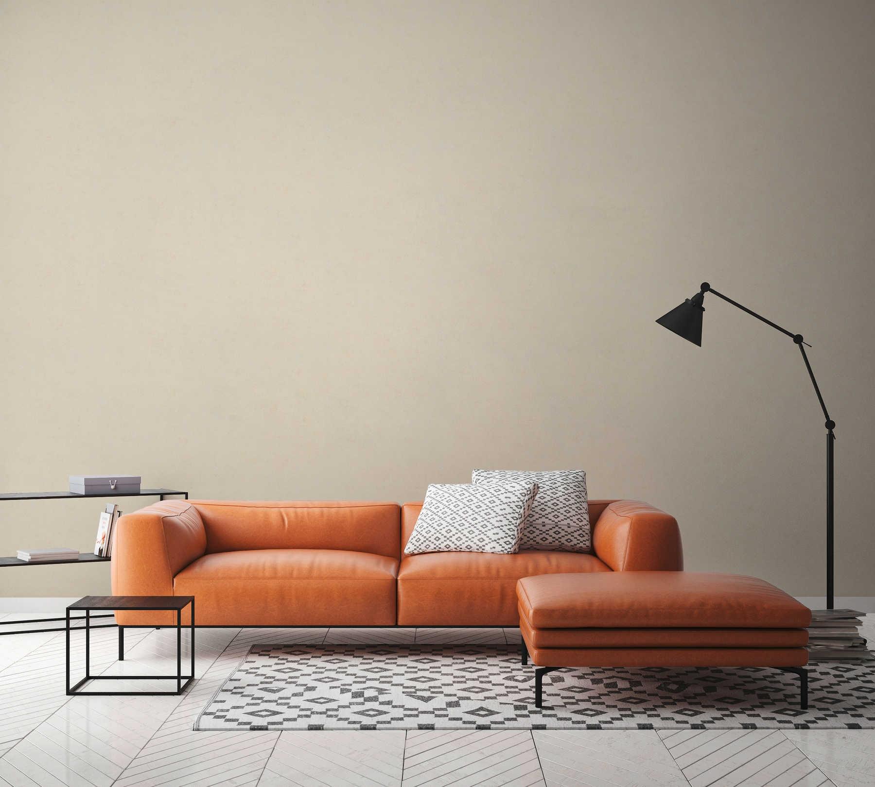 StructureUni, strukturtapet i beige tapet enfärgad i beige. Från kollektionen history of art. Nonwoven-material med förskjuten passning. Passar i vardagsrum och matsal.