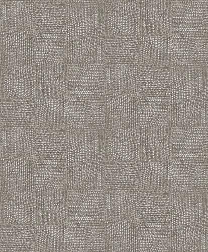 Hide silver tapet med rutigt mönster i silver. Från kollektionen Colours. Nonwoven-material med förskjuten passning.