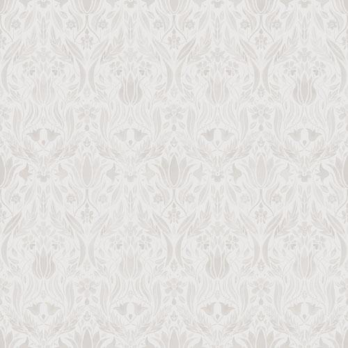 Ludvig småblommig, ljust beige tapet från Midbec med blommigt mönster i beige. Från kollektionen Blomstermåla. Nonwoven-material med rak passning.