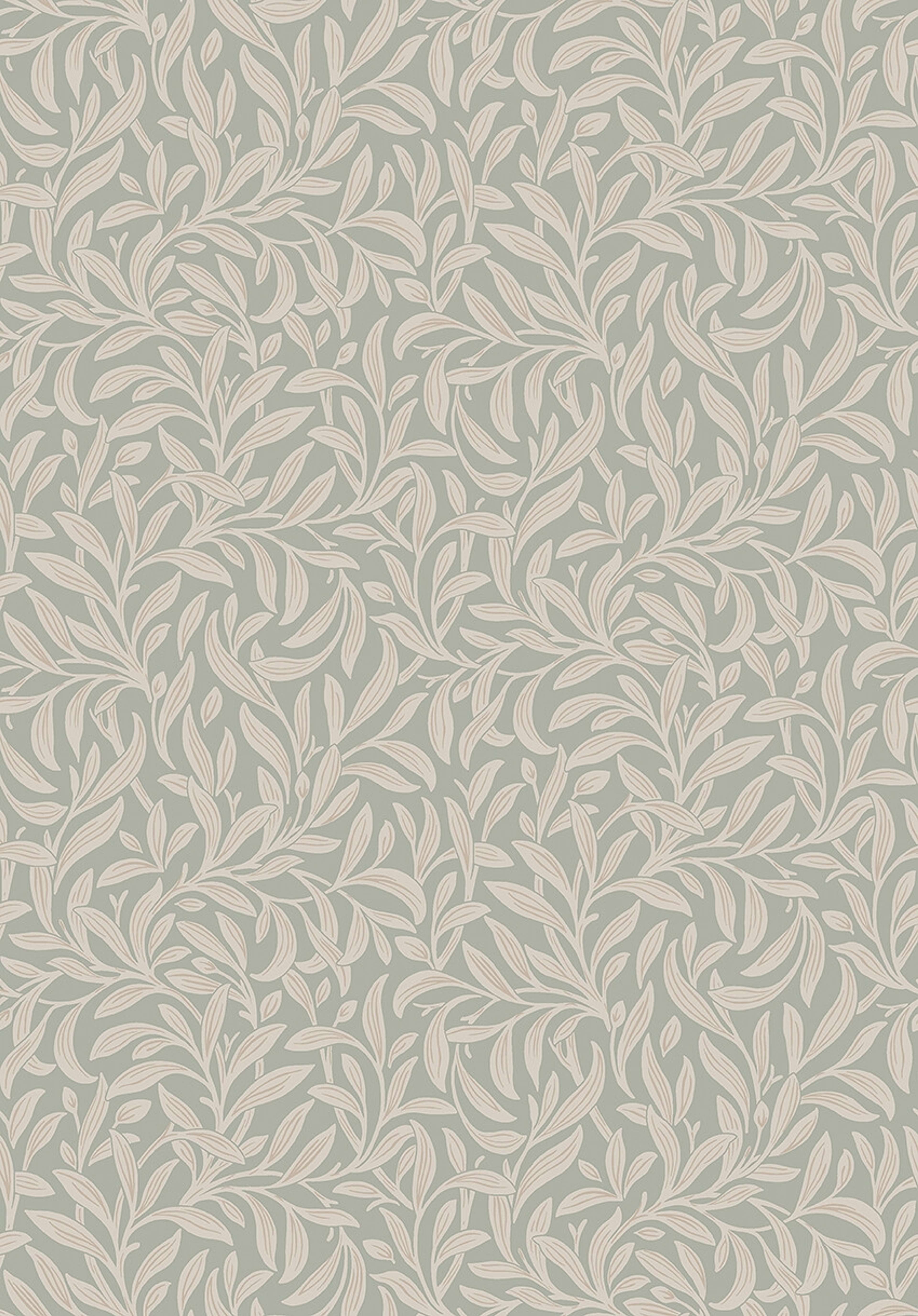 Vintergröna tapet med botaniskt mönster i grön. Från kollektionen New Heritage. Nonwoven-material med rak passning.