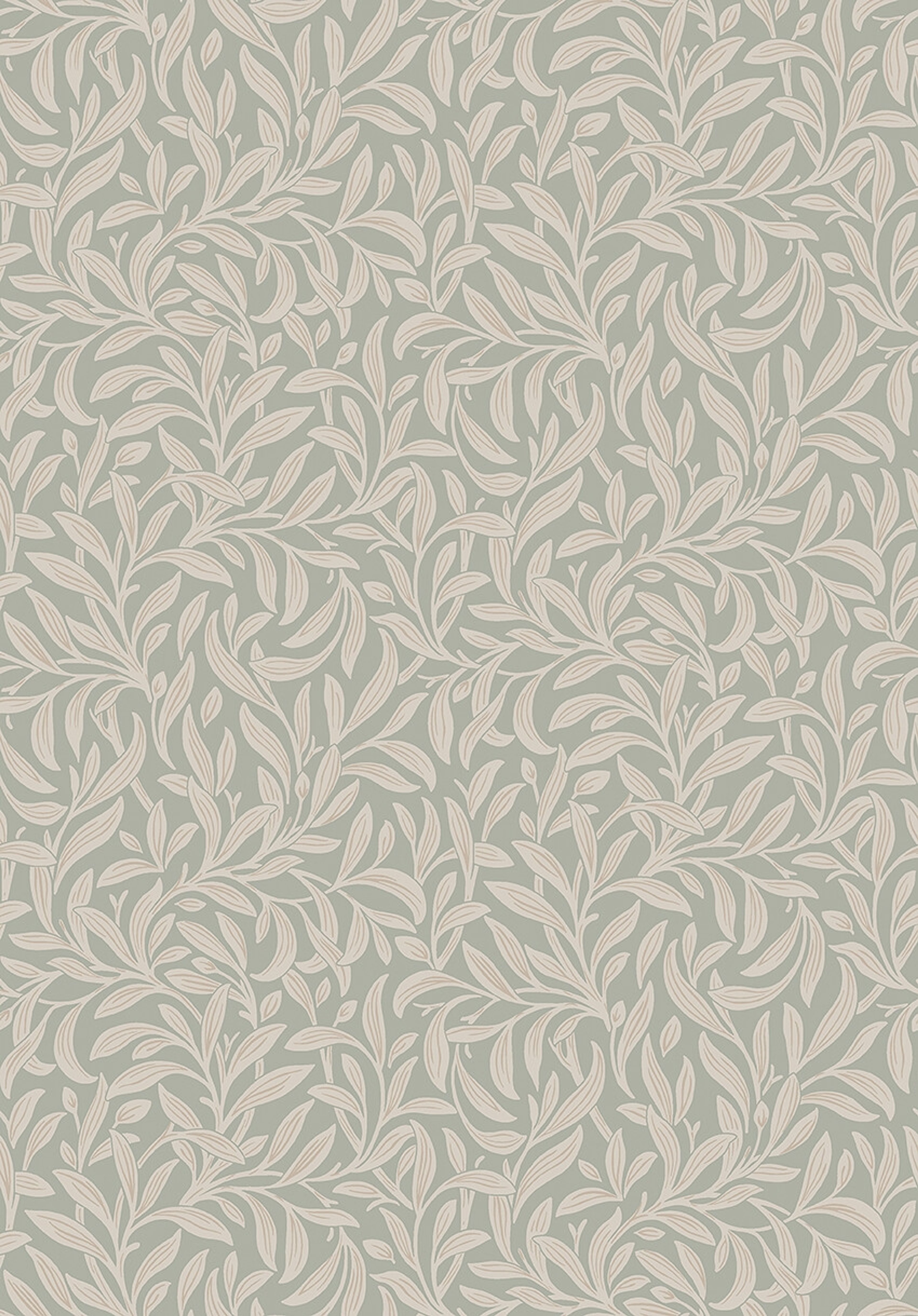 Vintergröna tapet med botaniskt mönster i grön. Från kollektionen New Heritage. Nonwoven-material med rak passning.