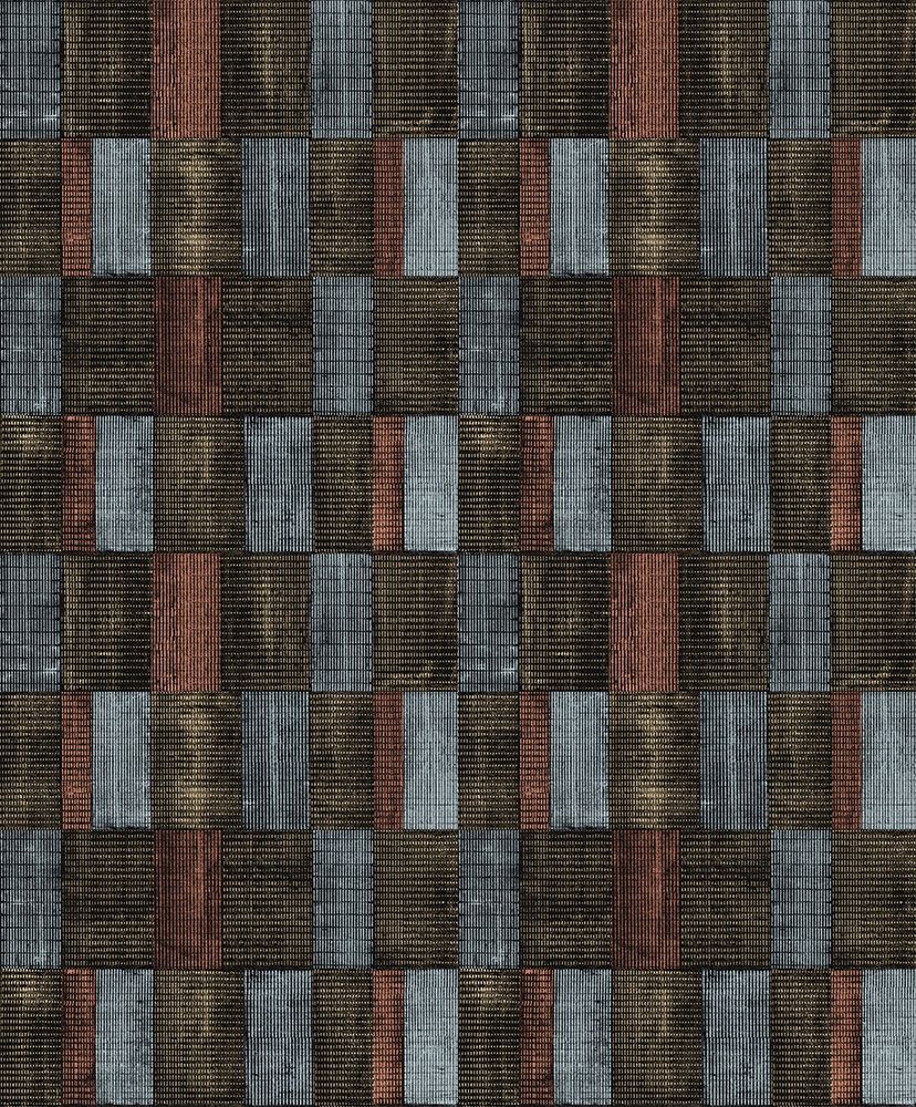 Gyan Arona tapet med grafiskt mönster i svart. Från kollektionen Summer. Nonwoven-material med rak passning.