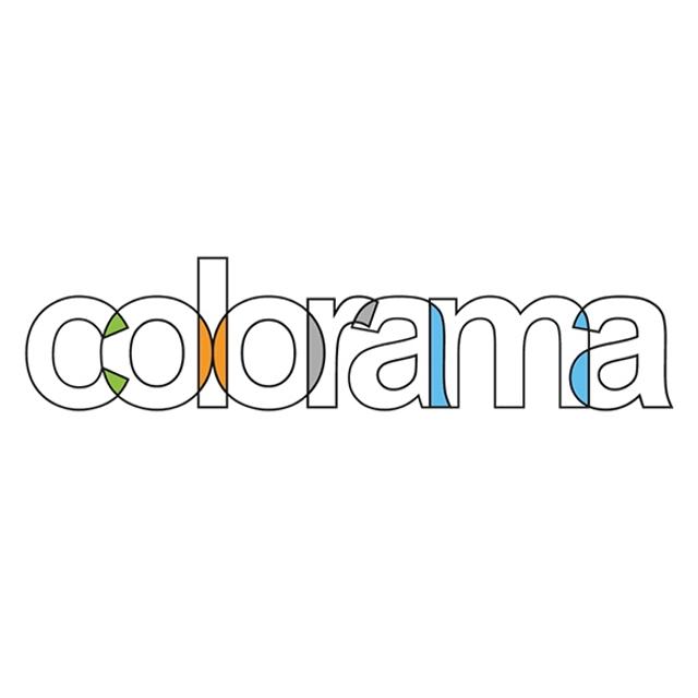 Colorama Logga färgbutik varumärke