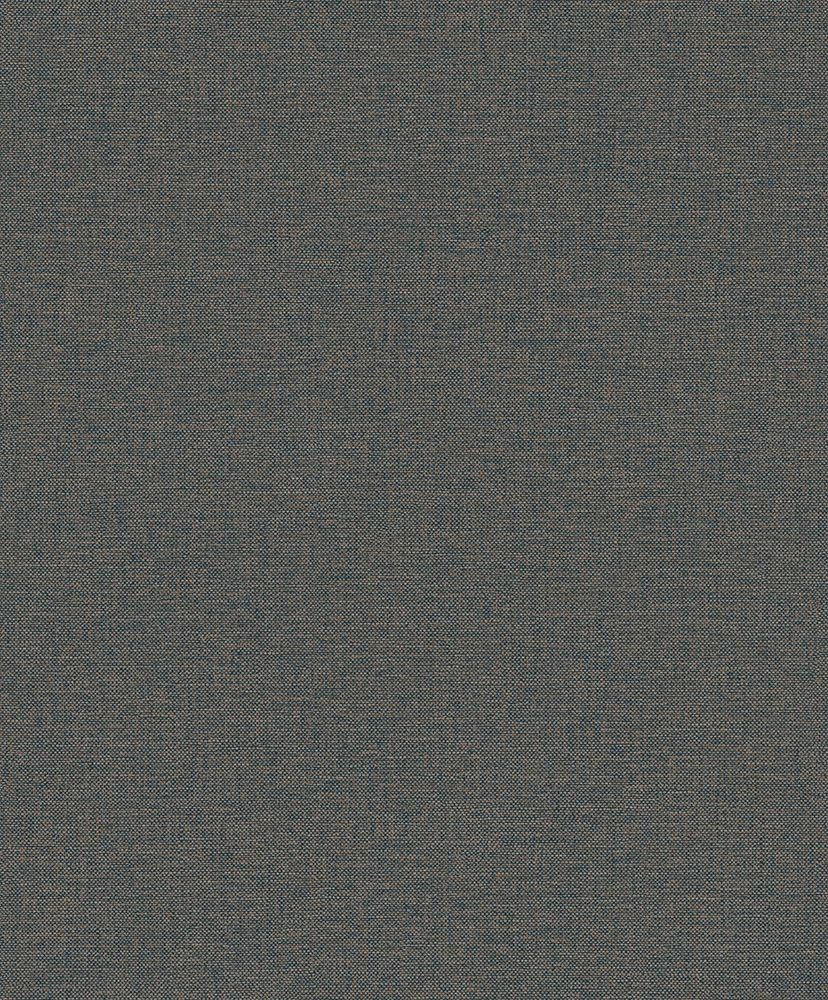 Textil mörkblå, tapet tapet enfärgad i blå. Från kollektionen Linum 2. Nonwoven-material.