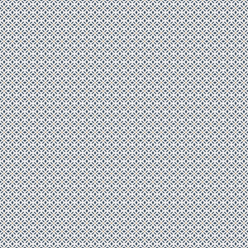 Leaf Dot Spot tapet i blå. Från kollektionen Just Kitchens. Nonwoven-material med rak passning.