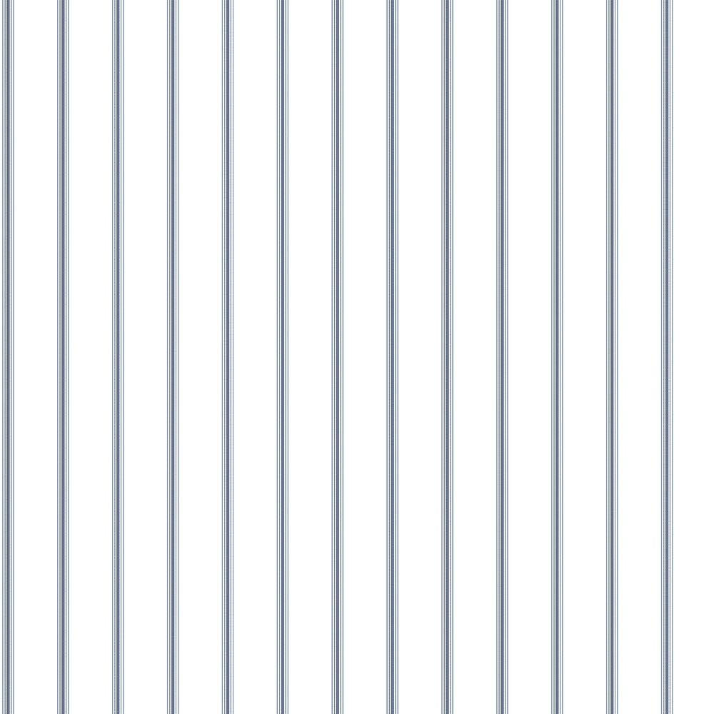 Napkin Stripe tapet med randigt mönster i vit och blå. Från kollektionen Just Kitchens. Nonwoven-material.