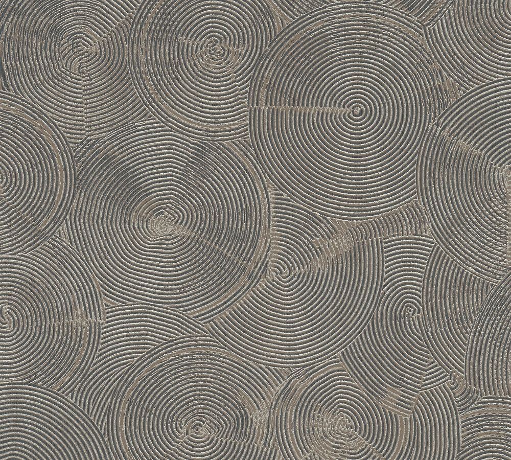 Nala - Cape Town strukturtapet i grå tapet med grafiskt mönster i grå. Från kollektionen metropolitan stories 2. Nonwoven-material med förskjuten passning. Passar i vardagsrum och matsal.