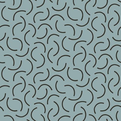 Tarn Tesmpest tapet från Midbec med geometriskt, retro mönster i grå. Från kollektionen Kinfolk. Nonwoven-material med förskjuten passning.