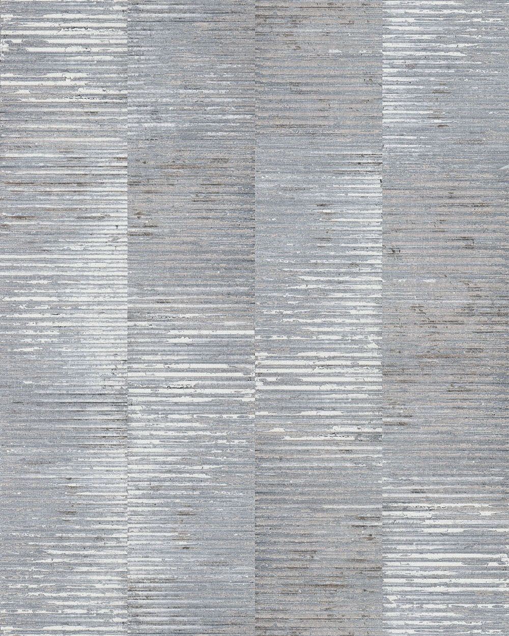 rayure beton strie tapet med tegelsten mönster i grå. Från kollektionen les aventures. Nonwoven-material med förskjuten passning. Passar i vardagsrum och matsal.