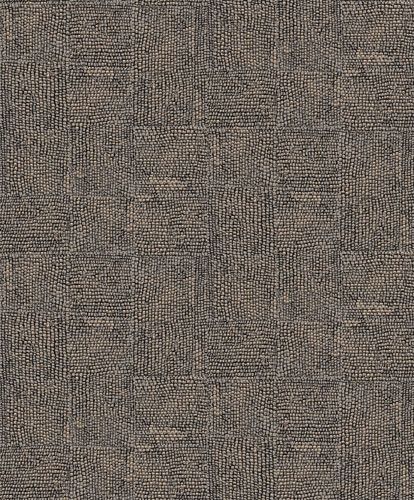 Hide bronze tapet med rutigt mönster i brun. Från kollektionen Colours. Nonwoven-material med förskjuten passning.