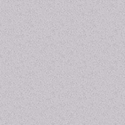 Alva småblommig, ljusgrå tapet från Midbec med blommigt mönster i grå. Från kollektionen Blomstermåla. Nonwoven-material med rak passning.