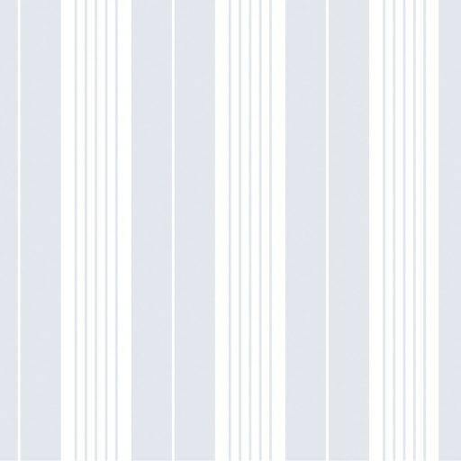 Strand, Blå tapet från duro med randigt mönster i blå. Från kollektionen Rand & Kulör. Nonwoven-material.