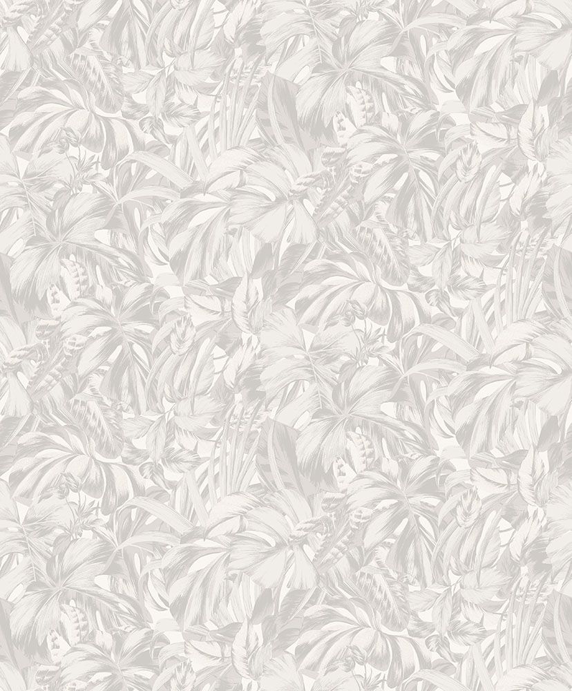 Bonita, grå tapet tapet med botaniskt mönster i grå. Från kollektionen Aquila. Nonwoven-material med förskjuten passning.