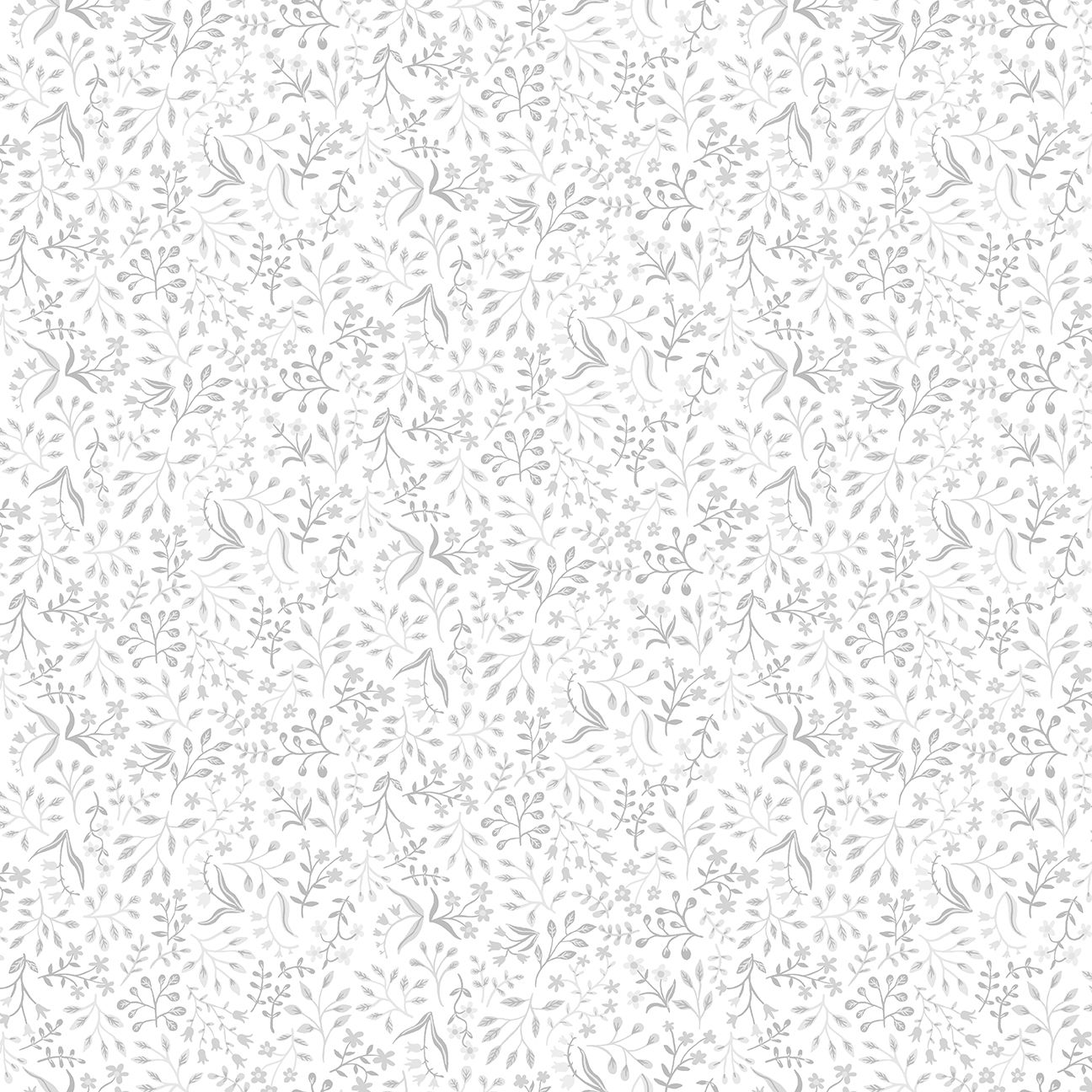 Marie tapet med blommigt mönster i vit. Från kollektionen Ängås. Nonwoven-material med förskjuten passning.