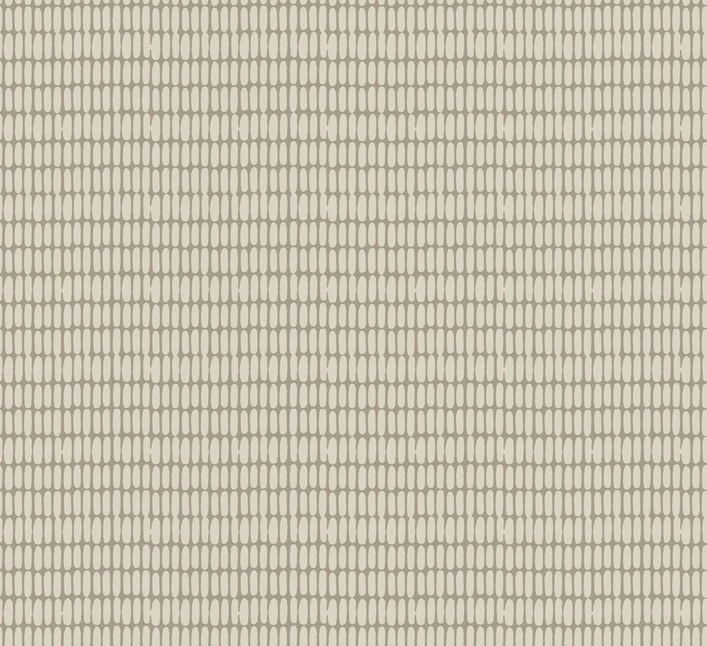 Alku tapet med grafiskt mönster i grå. Från kollektionen Marimekko 6. Nonwoven-material med rak passning.