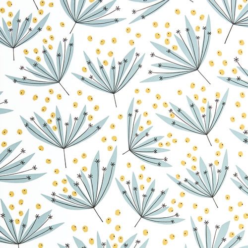 Wildflower Tidy Tips tapet från Midbec med retro mönster i beige. Från kollektionen Pioneer. Nonwoven-material med förskjuten passning.