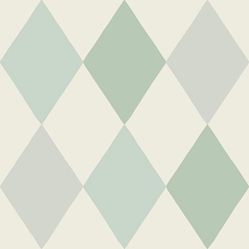 Kalas tapet med geometriskt mönster i vit. Från kollektionen Längtan. Nonwoven-material med rak passning. Passar i barnrum.